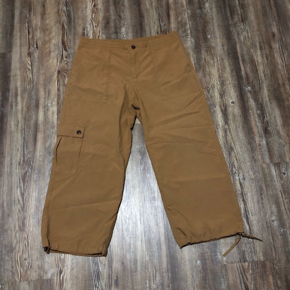 Patagonia Pants Women's 6 Brown Wide Leg Cropped Mid Rise Outdoor Casual